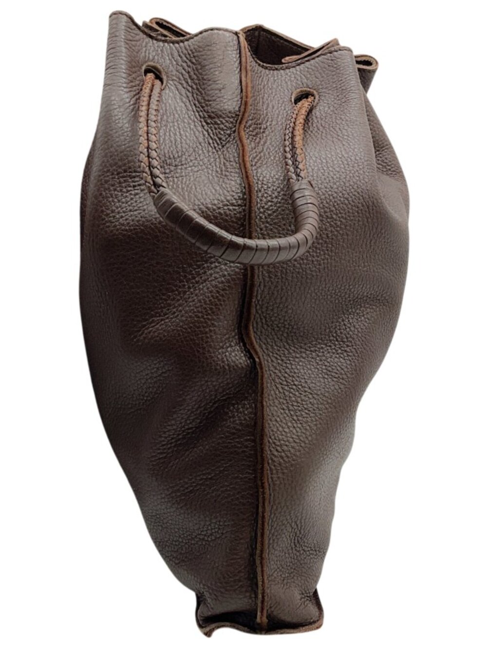 Bottega Veneta Brown Leather Large Pouch Bag - Picture 2 of 7